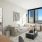 a living room with a large window